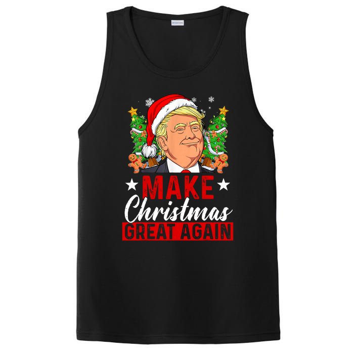 Make Christmas Great Again Trump Ugly Christmas Sweate PosiCharge Competitor Tank