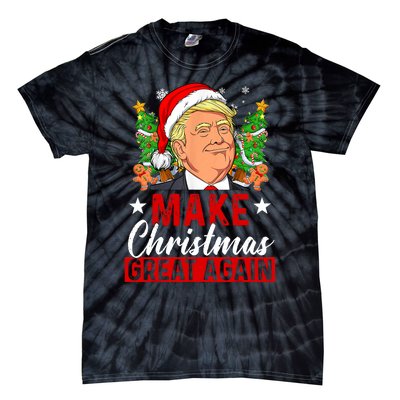 Make Christmas Great Again Trump Ugly Christmas Sweate Tie-Dye T-Shirt