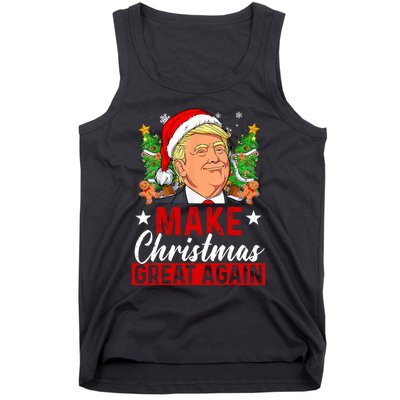 Make Christmas Great Again Trump Ugly Christmas Sweate Tank Top