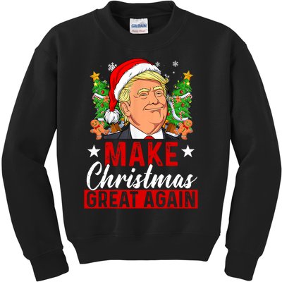 Make Christmas Great Again Trump Ugly Christmas Sweate Kids Sweatshirt