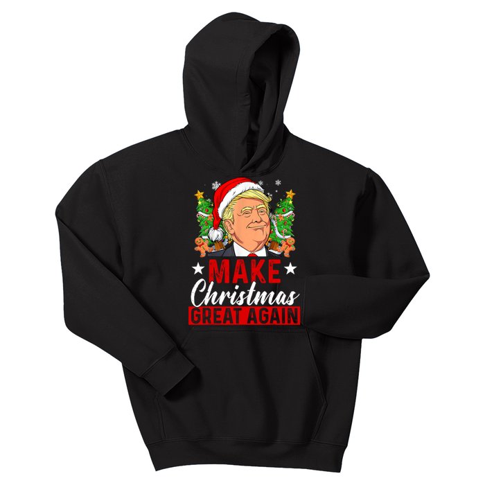 Make Christmas Great Again Trump Ugly Christmas Sweate Kids Hoodie