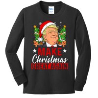 Make Christmas Great Again Trump Ugly Christmas Sweate Kids Long Sleeve Shirt