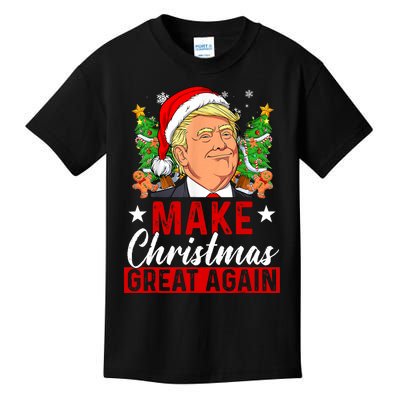 Make Christmas Great Again Trump Ugly Christmas Sweate Kids T-Shirt