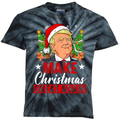 Make Christmas Great Again Trump Ugly Christmas Sweate Kids Tie-Dye T-Shirt