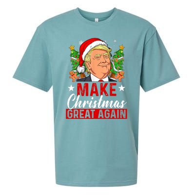 Make Christmas Great Again Trump Ugly Christmas Sweate Sueded Cloud Jersey T-Shirt