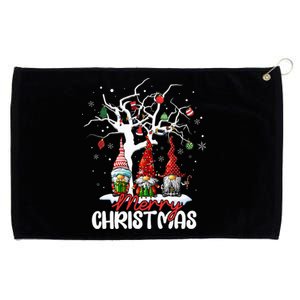 Merry Christmas Gnomes Xmas Family Grommeted Golf Towel