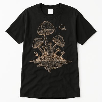Mushroom Cottagecore Goblincore Aesthetic Fungi Tall T-Shirt