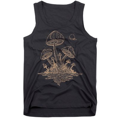 Mushroom Cottagecore Goblincore Aesthetic Fungi Tank Top