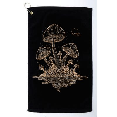 Mushroom Cottagecore Goblincore Aesthetic Fungi Golf Towel