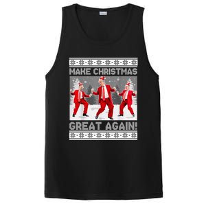 Make Christmas Great Again Santa Trump Dance Ugly Sweater PosiCharge Competitor Tank