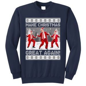 Make Christmas Great Again Santa Trump Dance Ugly Sweater Sweatshirt