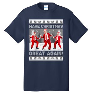 Make Christmas Great Again Santa Trump Dance Ugly Sweater Tall T-Shirt