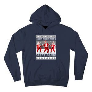 Make Christmas Great Again Santa Trump Dance Ugly Sweater Tall Hoodie