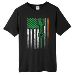 Mechanic Car Garage Irish American Flag St Patrick's Day Great Gift Tall Fusion ChromaSoft Performance T-Shirt