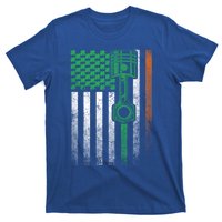 Mechanic Car Garage Irish American Flag St Patrick's Day Great Gift T-Shirt