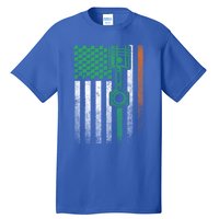 Mechanic Car Garage Irish American Flag St Patrick's Day Great Gift Tall T-Shirt