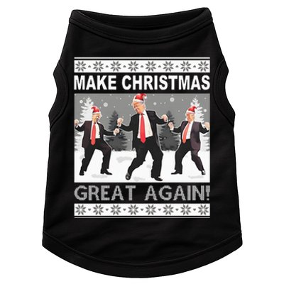 Make Christmas Great Again Trump Dancing Sweatshirt Doggie Tank