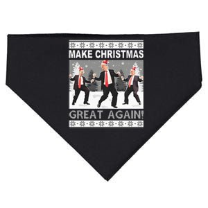 Make Christmas Great Again Trump Dancing Sweatshirt USA-Made Doggie Bandana