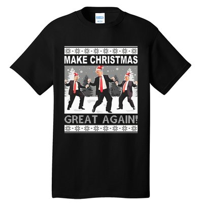 Make Christmas Great Again Trump Dancing Sweatshirt Tall T-Shirt