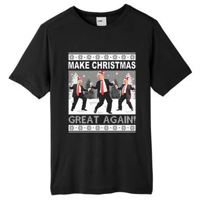 Make Christmas Great Again Trump Dancing Sweatshirt Tall Fusion ChromaSoft Performance T-Shirt