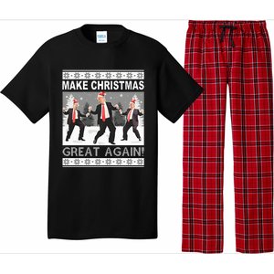 Make Christmas Great Again Trump Dancing Sweatshirt Pajama Set