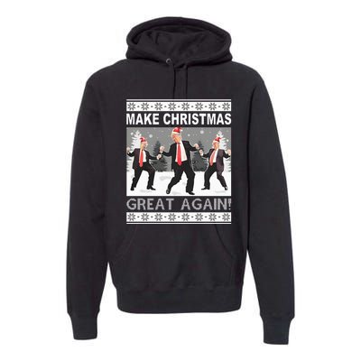 Make Christmas Great Again Trump Dancing Sweatshirt Premium Hoodie