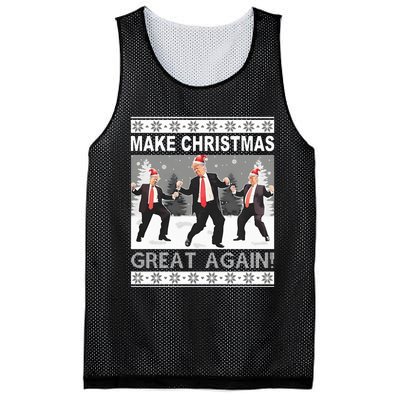 Make Christmas Great Again Trump Dancing Sweatshirt Mesh Reversible Basketball Jersey Tank