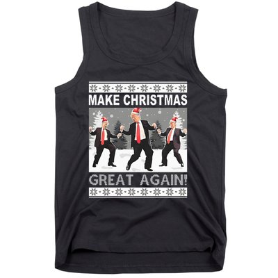 Make Christmas Great Again Trump Dancing Sweatshirt Tank Top