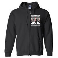 Make Christmas Great Again Trump Dancing Sweatshirt Full Zip Hoodie