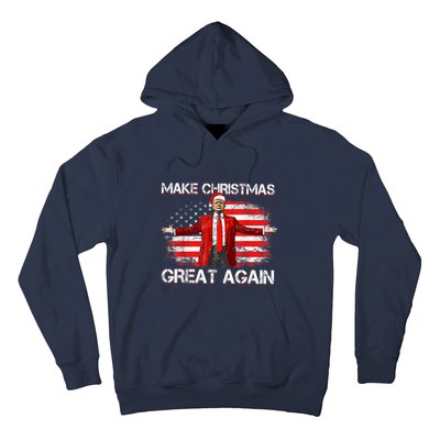 Make Christmas Great Again Santa Funny Trump Xmas Pajamas Hoodie