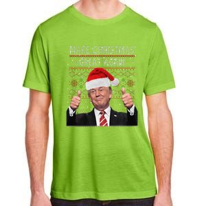 Make Christmas Great Again Trump Pajamas Ugly Adult ChromaSoft Performance T-Shirt