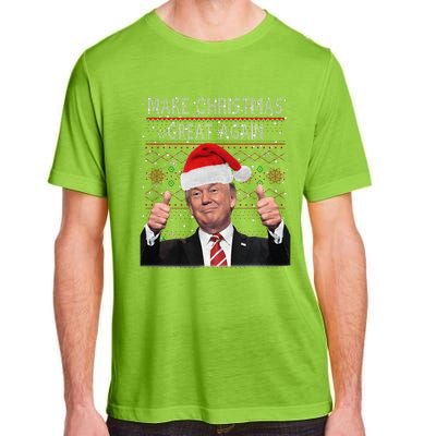 Make Christmas Great Again Trump Pajamas Ugly Adult ChromaSoft Performance T-Shirt