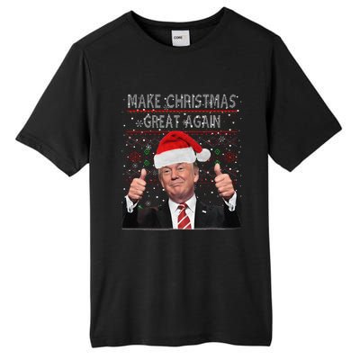 Make Christmas Great Again Trump Pajamas Ugly Tall Fusion ChromaSoft Performance T-Shirt