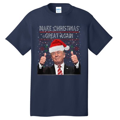 Make Christmas Great Again Trump Pajamas Ugly Tall T-Shirt