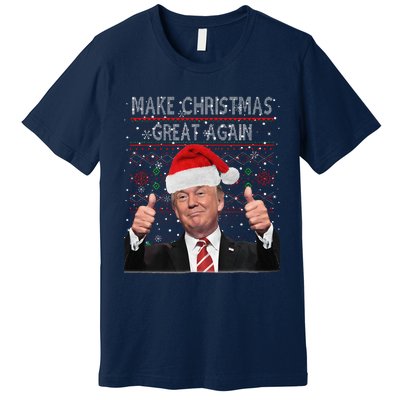 Make Christmas Great Again Trump Pajamas Ugly Premium T-Shirt