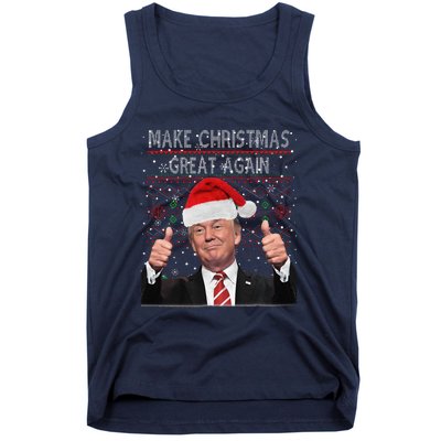 Make Christmas Great Again Trump Pajamas Ugly Tank Top