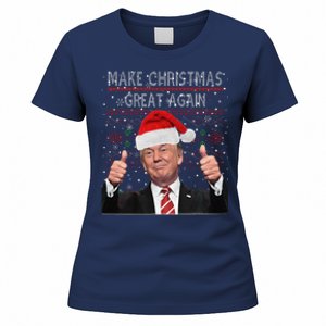 Make Christmas Great Again Trump Pajamas Ugly Women's T-Shirt