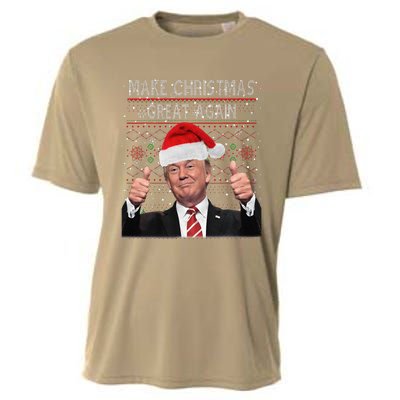 Make Christmas Great Again Trump Pajamas Ugly Cooling Performance Crew T-Shirt