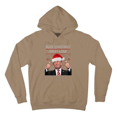 Make Christmas Great Again Trump Pajamas Ugly Hoodie