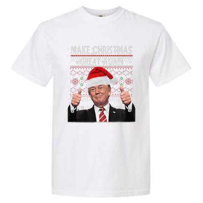 Make Christmas Great Again Trump Pajamas Ugly Garment-Dyed Heavyweight T-Shirt