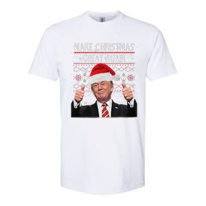 Make Christmas Great Again Trump Pajamas Ugly Softstyle CVC T-Shirt