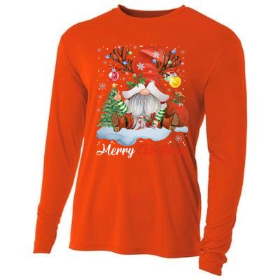 Merry Christmas Gnome Cool Gift Gnomies Christmas Great Gift Cooling Performance Long Sleeve Crew