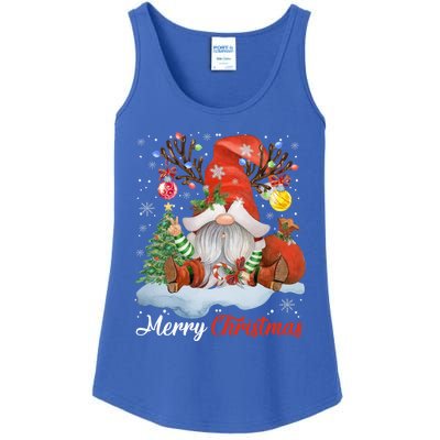 Merry Christmas Gnome Cool Gift Gnomies Christmas Great Gift Ladies Essential Tank