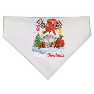 Merry Christmas Gnome Cool Gift Gnomies Christmas Great Gift USA-Made Doggie Bandana