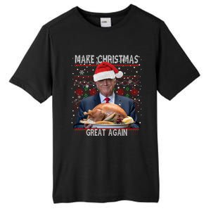 Make Christmas Great Again Trump Pajamas Ugly Gift Tall Fusion ChromaSoft Performance T-Shirt