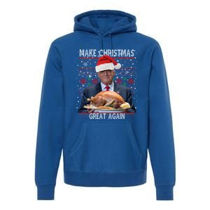 Make Christmas Great Again Trump Pajamas Ugly Gift Premium Hoodie