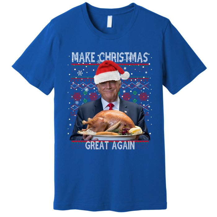 Make Christmas Great Again Trump Pajamas Ugly Gift Premium T-Shirt