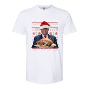 Make Christmas Great Again Trump Pajamas Ugly Gift Softstyle CVC T-Shirt