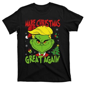 Make Christmas Great Again Funny Santa Trump 2024 Xmas T-Shirt