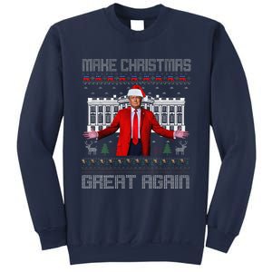 Make Christmas Great Again Ugly Sweaters Funny Trump 47 Xmas (3) Sweatshirt